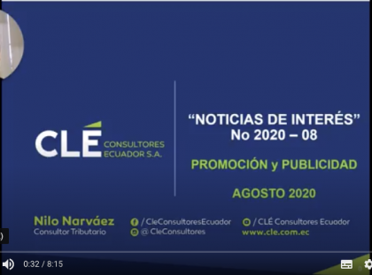 Noticias SRI Reforma Reglamento Ley Tributaria Ecuador Promocion Publicidad 2020