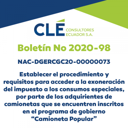 Cle News Boletín No. 2020 - 98