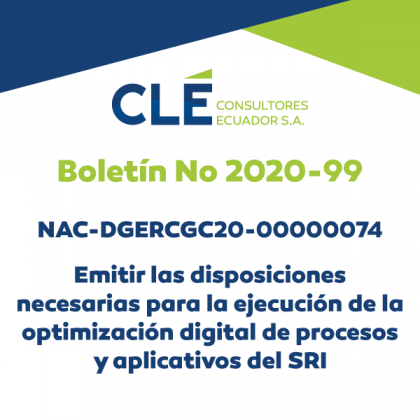 Cle News Boletín No. 2020 - 99