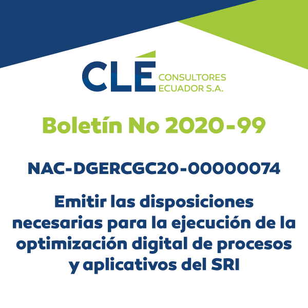 Cle News Boletín No. 2020 - 99