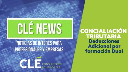 Cle-News-Conciliacion-Tributaria-Deducciones adicionales por formacion dual-Portada